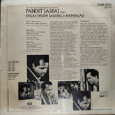 Pandit Jasraj - Pandit Jasraj Sings Ragas Sudh-Sarang & Bhimpalasi (Vinyl)